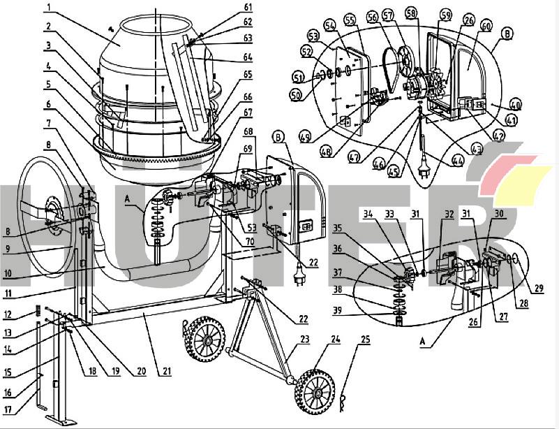 БМ-180-200 Вихрь (до EVL7) EVL 74/1/5