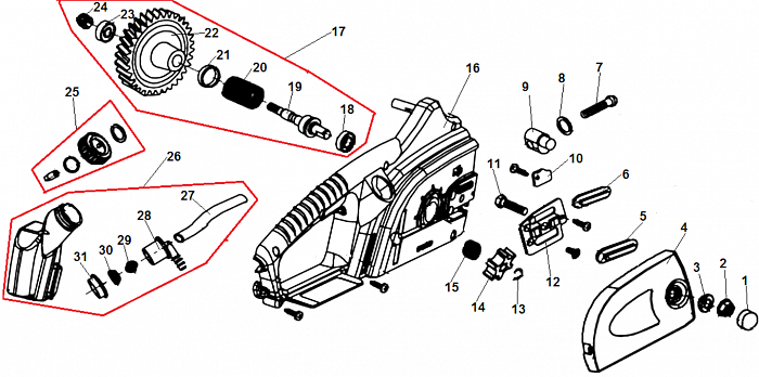 3 ЗВЕЗДОЧКА - ШЕСТЕРНЯ ЭЛЕКТРОПИЛА CHAMPION 118-14