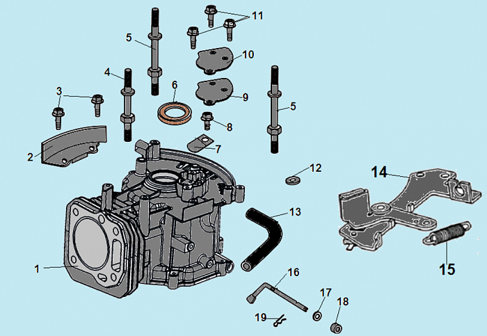 9 ЦИЛИНДР Газонокосилка CHAMPION LM5347