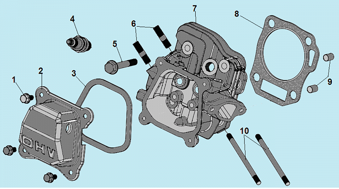5 ГОЛОВКА БЛОКА КУЛЬТИВАТОР CHAMPION BC8716