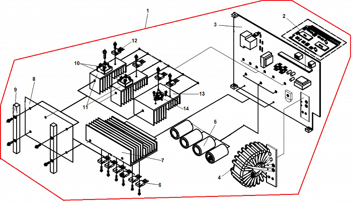 2 ТРАНСФОРМАТОР - ПЛАТА - ТРАНЗИСТОР ИНВЕРТОР СВАРОЧНЫЙ CHAMPION IW-180/8,4A MINI