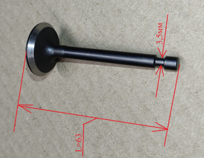 Клапан впускной GLM-5.0SP/ST,460ST,6.0SP/ST,530SX,КР-6.0БТ(23) c DJP012,GMC-5.0(23) c DJP011